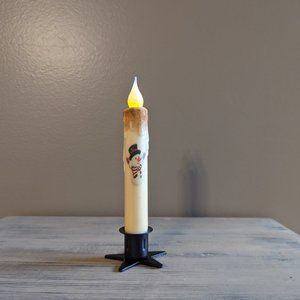 Candle Hand-Dipped Snowman Cinnamon